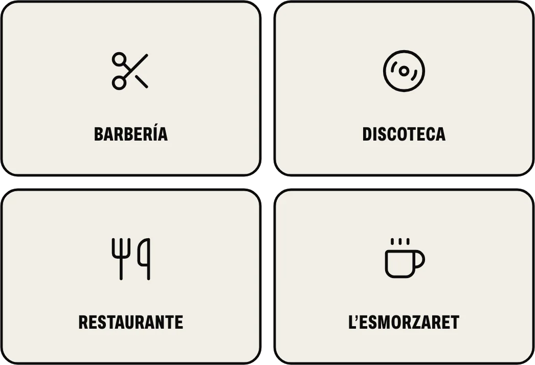Casos reales: la barbería, la discoteca, el restaurante y el bar de l’Esmorzaret